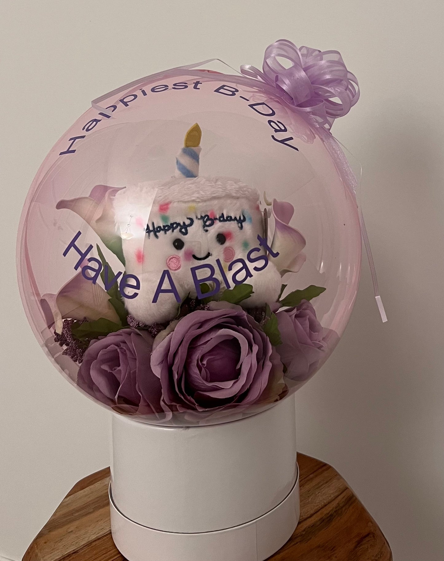 Stuffed Balloon - Happy Birthday Cake Bouquet